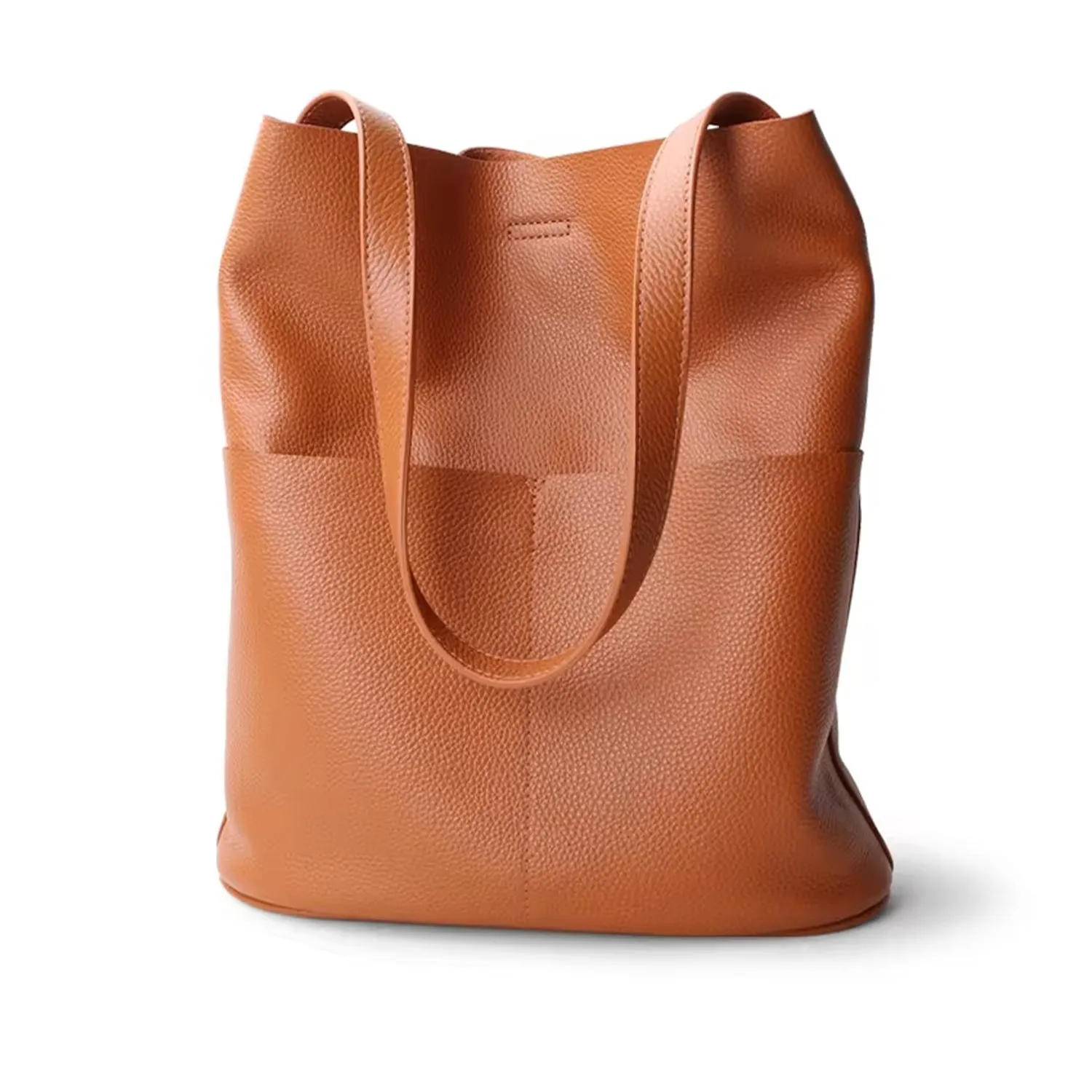 Ry & Ginger Leather Tote in Caramel