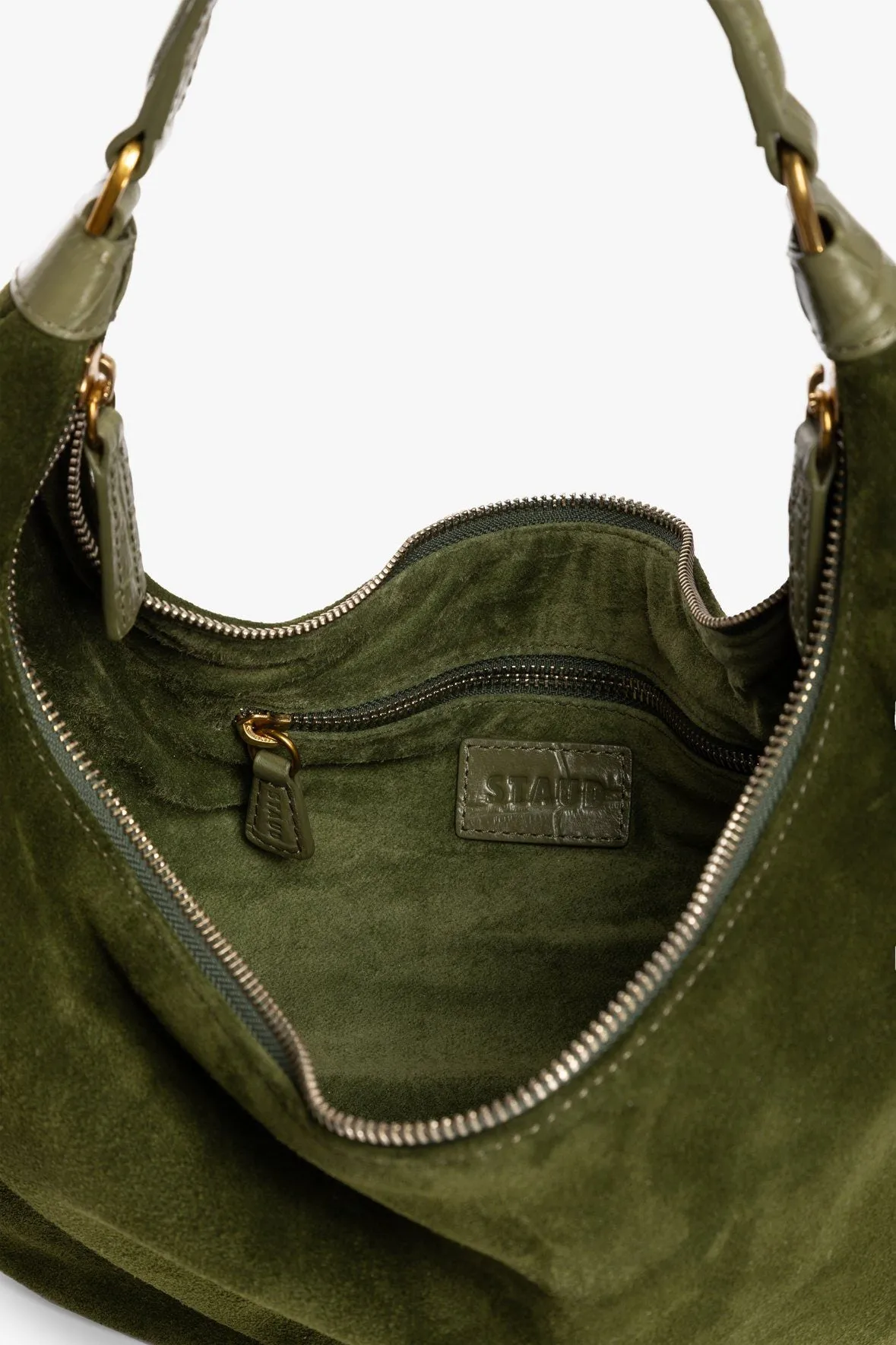 SASHA BAG | OLIVE SUEDE