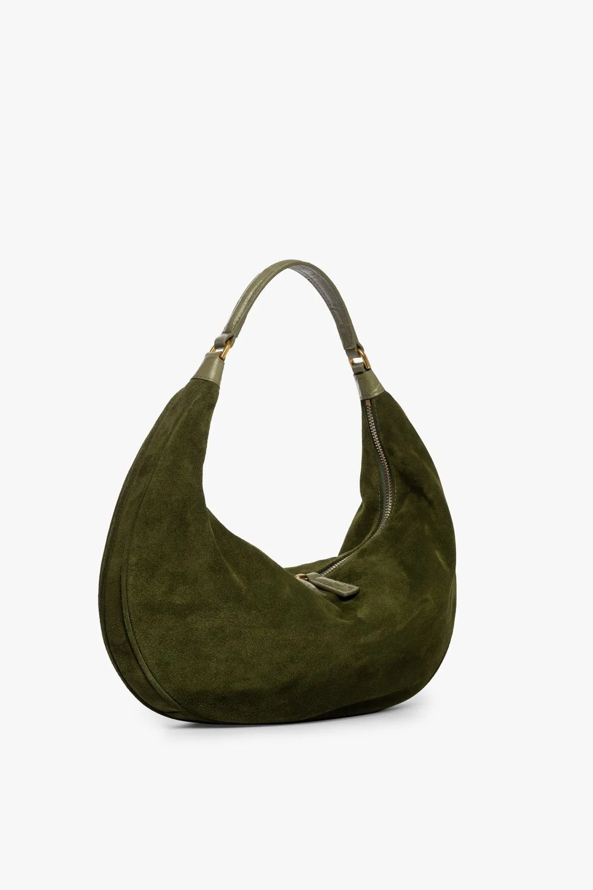 SASHA BAG | OLIVE SUEDE
