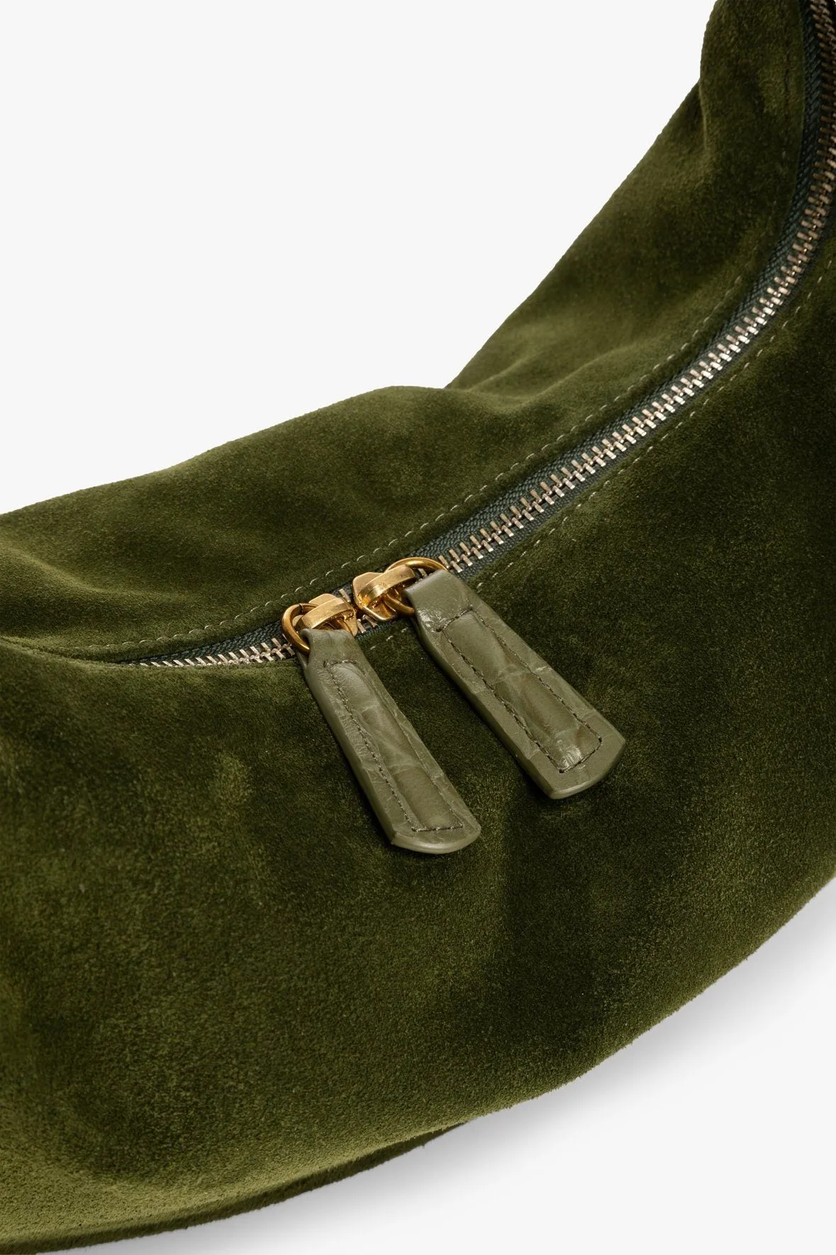 SASHA BAG | OLIVE SUEDE