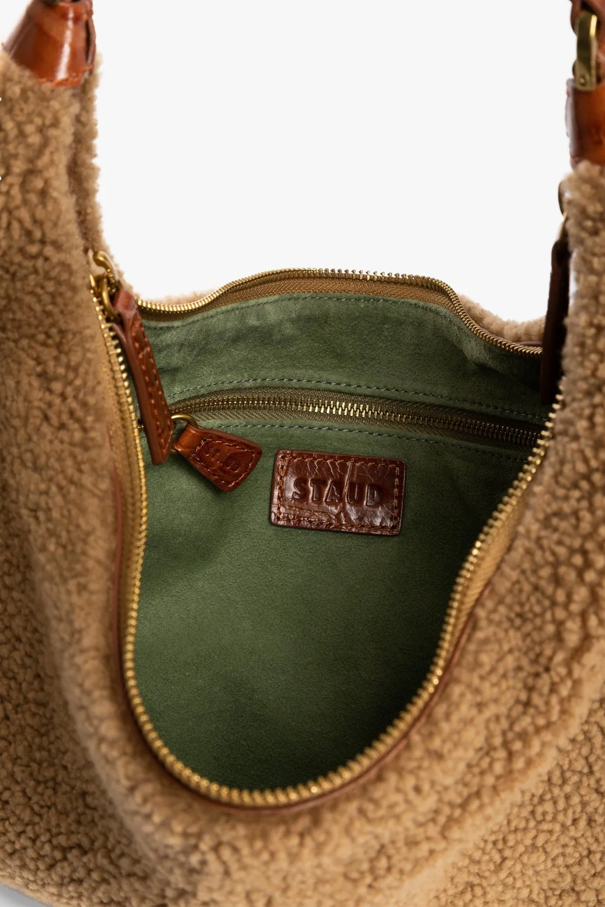 SASHA SHEARLING BAG | NATURAL TAN