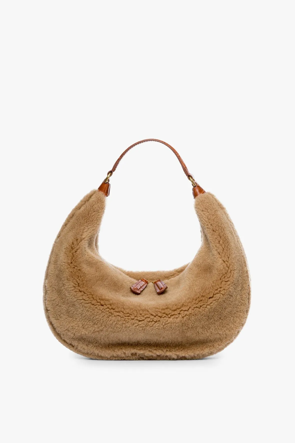 SASHA SHEARLING BAG | NATURAL TAN