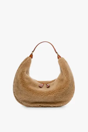 SASHA SHEARLING BAG | NATURAL TAN