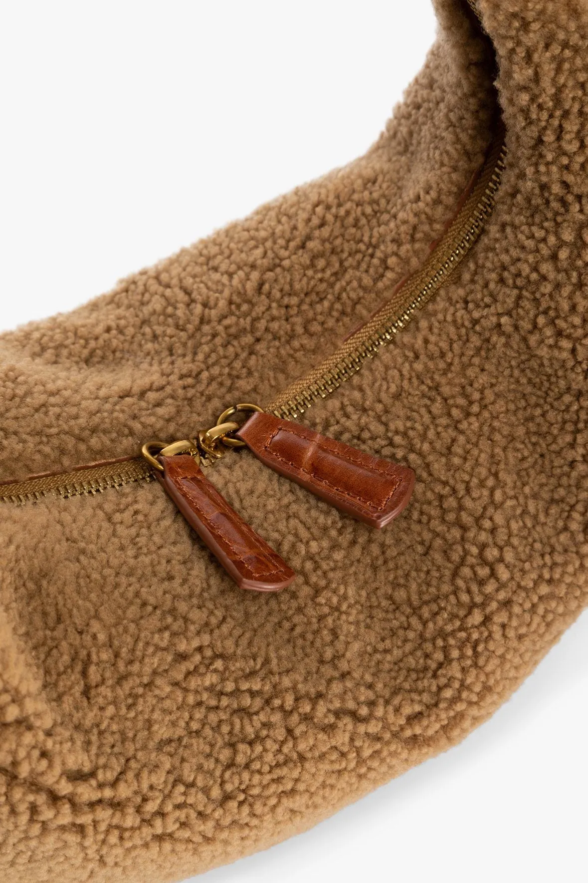 SASHA SHEARLING BAG | NATURAL TAN