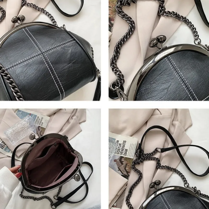 Shell Shape Shoulder Crossbody Handbags with Chain Strap