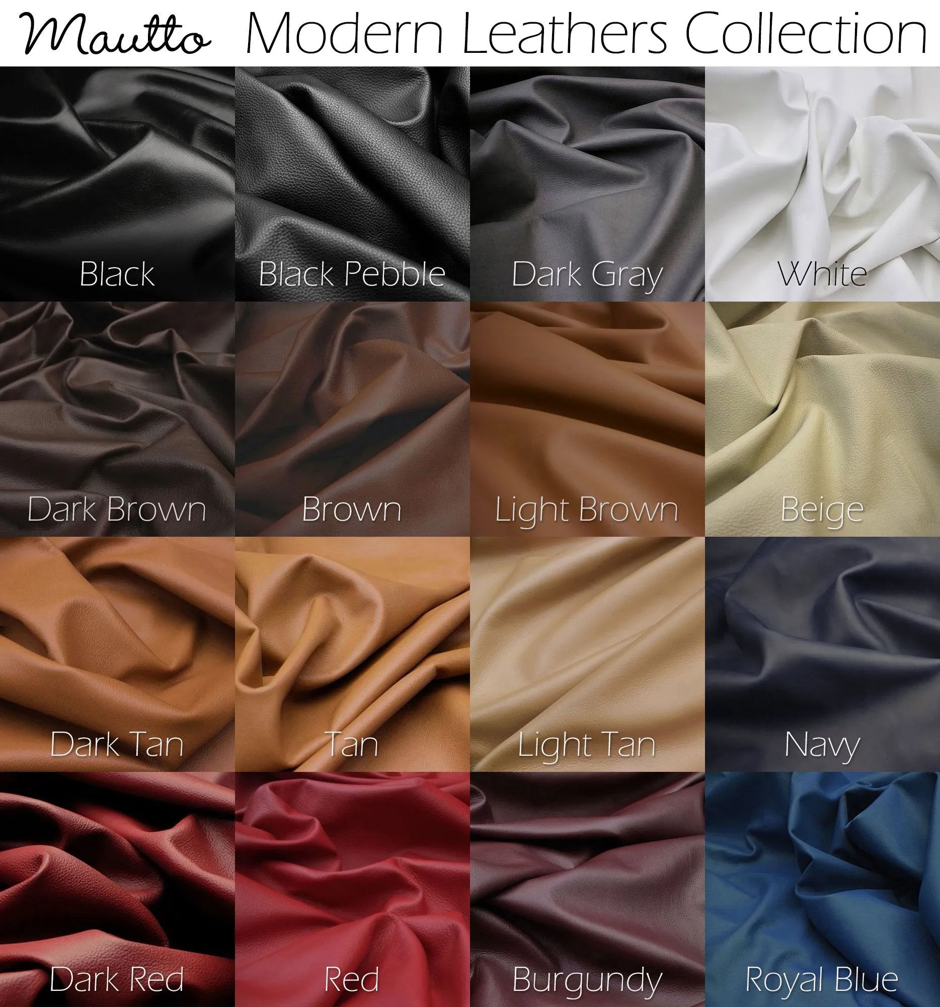 Short Shoulder Leather Strap - 20 inch Length, 1 inch (25mm) Wide - Choose Silver-tone Connector Style - Modern Colors Collection