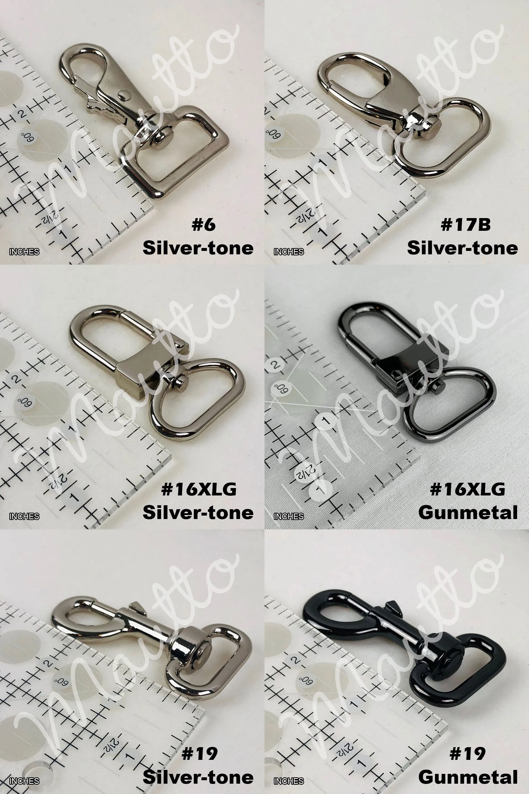 Short Shoulder Leather Strap - 20 inch Length, 1 inch (25mm) Wide - Choose Silver-tone Connector Style - Modern Colors Collection
