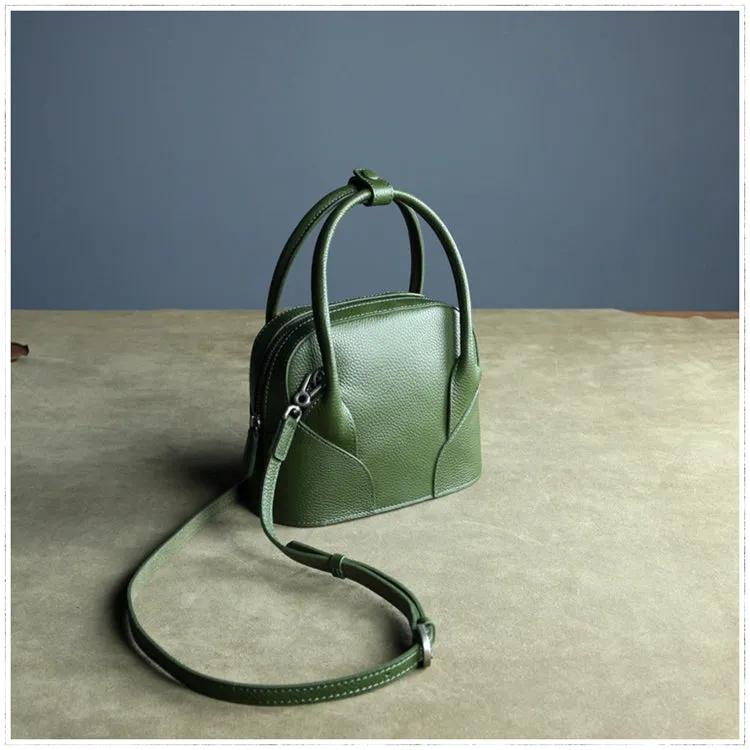 Small Womens Dark Gray Leather Handbag Purse Leather Classic Gray Shoulder Bag Handbag Purse for Ladies