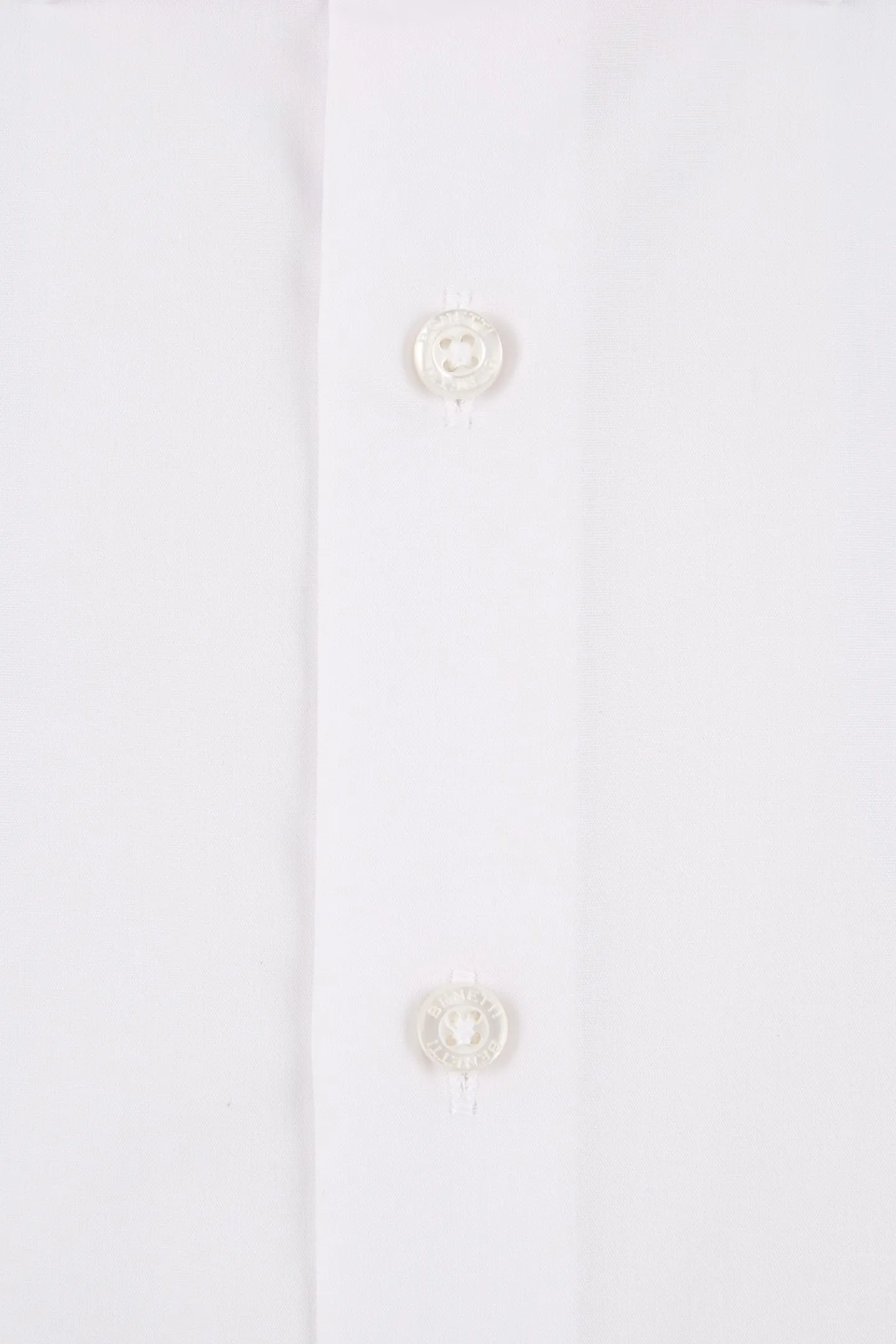 Tapered White Benetti Double Cuff Shirt