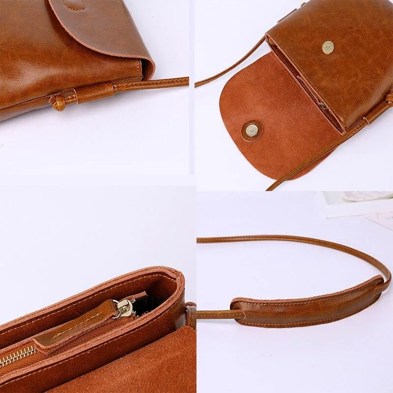 Vintage High Quality Women's Genuine Leather Shoulder Bags